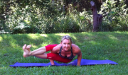 Astavakrasana (Eight Bend Balance) by Martine Ford of Spirit Yoga