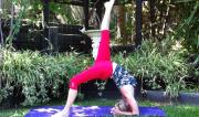 Eka Pada Viparita Dandasana by Martine Ford of Spirit Yoga