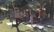 Kids Yoga class at Ekam Yoga Festival 2017