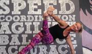 Funky Triange Pose by Martine Ford of Spirit Yoga
