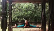 Straddle Pose (Upavista Konasana) by Martine Ford of Spirit Yoga