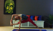 Visvamitrasana by Martine Ford of Spirit Yoga