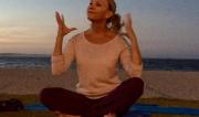 Beach Yoga: Image of Martine Ford of Spirit Yoga