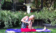 Elbow to foot twist by Martine Ford of Spirit Yoga