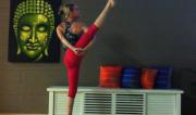 Svarga Dvidasana (Bird of Paradise) by Martine Ford of Spirit Yoga