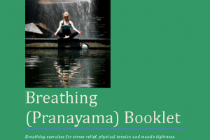 Martine Ford of Spirit Yoga on the Cover of the Breathing Booklet